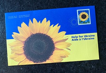 Help for Ukraine_First Day Issue stamp and envelope