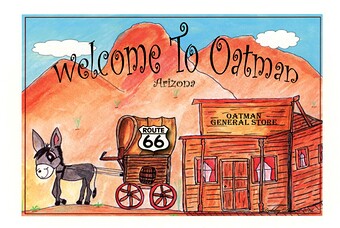 Route 66, Oatman, Arizona - Covered Wagon